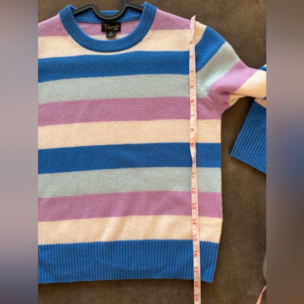 Crewcuts Kids' cashmere crewneck sweater in stripe 100% cashmere S (6/7) - Picture 4 of 5